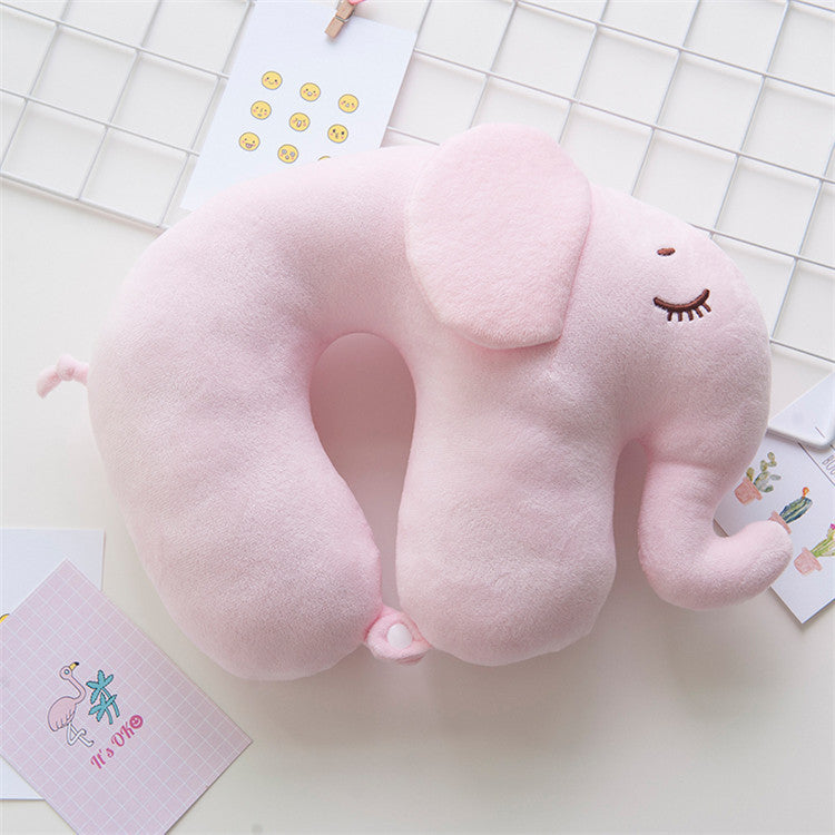 Elephant couple  U pillow neck pillow